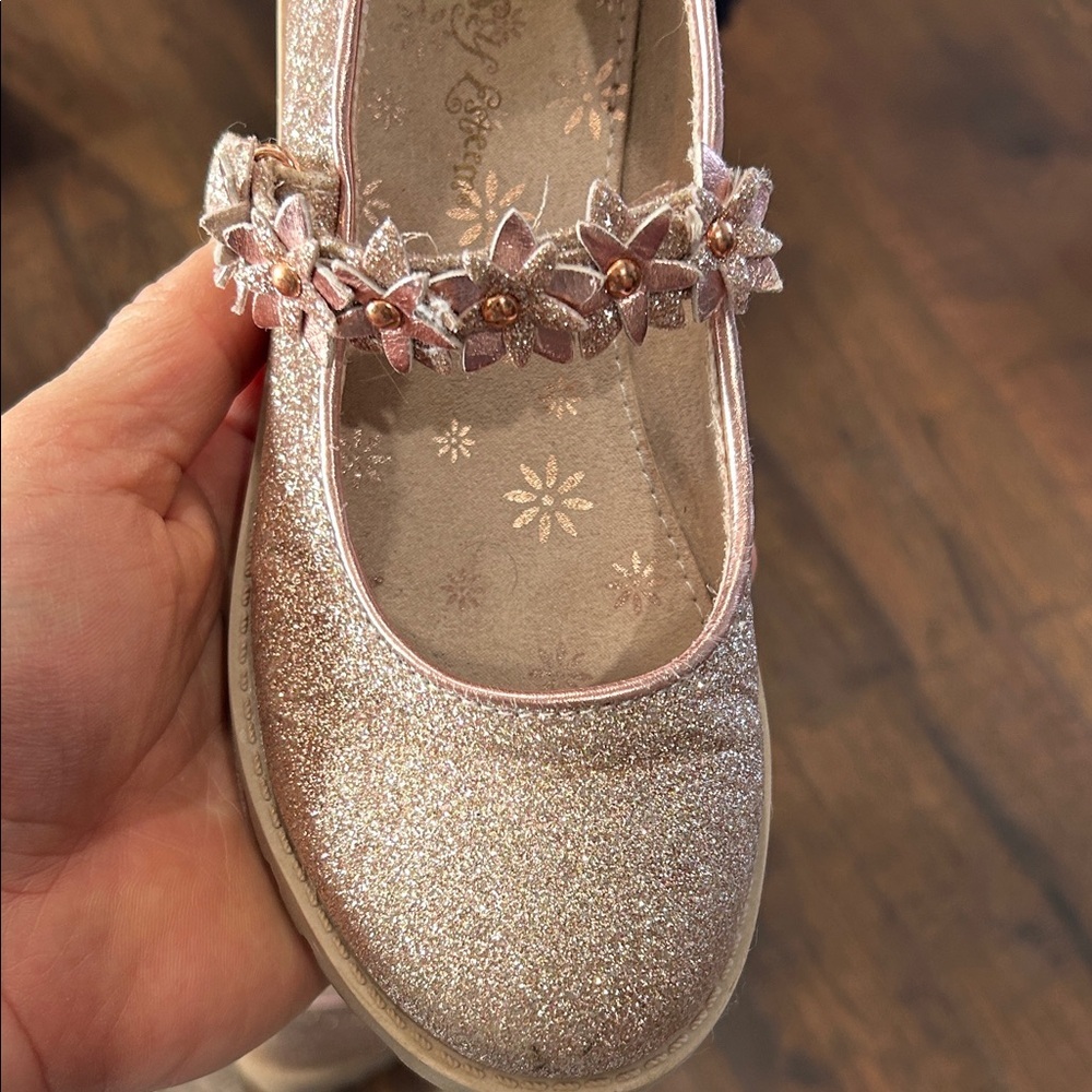 Self Esteem Sparkling Pink Kids Dress Shoes - Picture 4 of 4